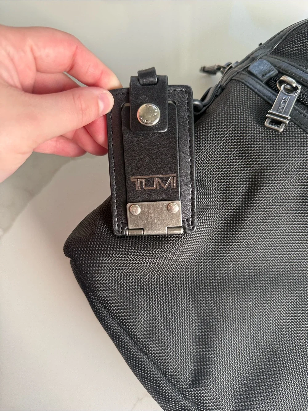 Tumi Crossbody Messenger Black Bag